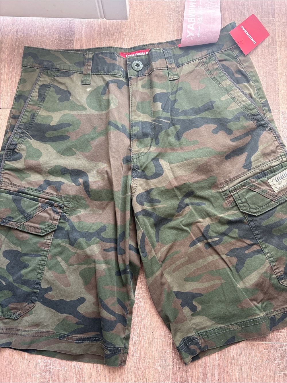 UNIONBAY Men's Camouflage Cargo Shorts - Green/Brown